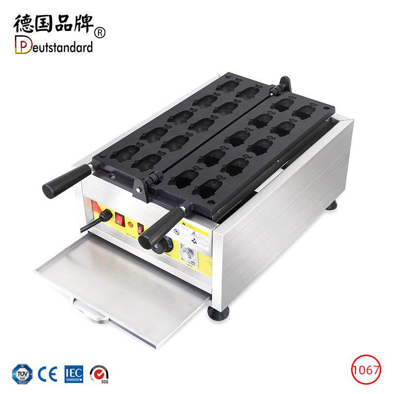 Big-mouthed duck cartoon waffle commercial electric scone machine double-sided heating electric cake stall baking Internet celebrity snack machine