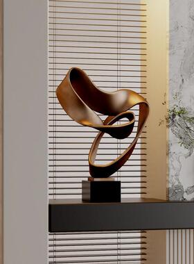 几何乌比斯环玻璃纤维雕塑摆件样品屋展示中心装饰品抽象艺术品现