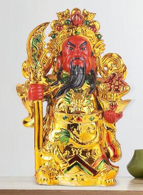财神爷家用摆件客厅店铺公司办公室请文武财神关公比干范蠡神像