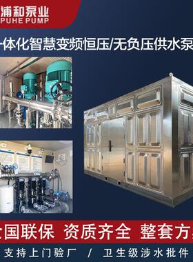 浦和集成式户外一体化智慧泵房农村集中供水改造直连式供水设备