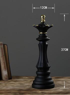 美式复古家居饰品国际象棋装饰摆件软装配饰客厅办公书桌工艺品