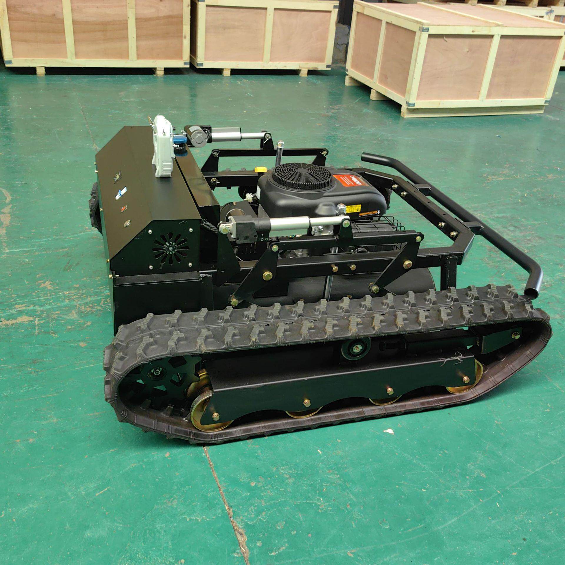 Crawler remote control weeder small petrol-electric hybrid orchard lawn mower crawler garden machinery weeder