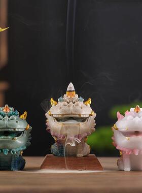 国潮文创新中式高端招财貔貅倒流香茶宠茶道创意桌面摆件鬼迷日眼