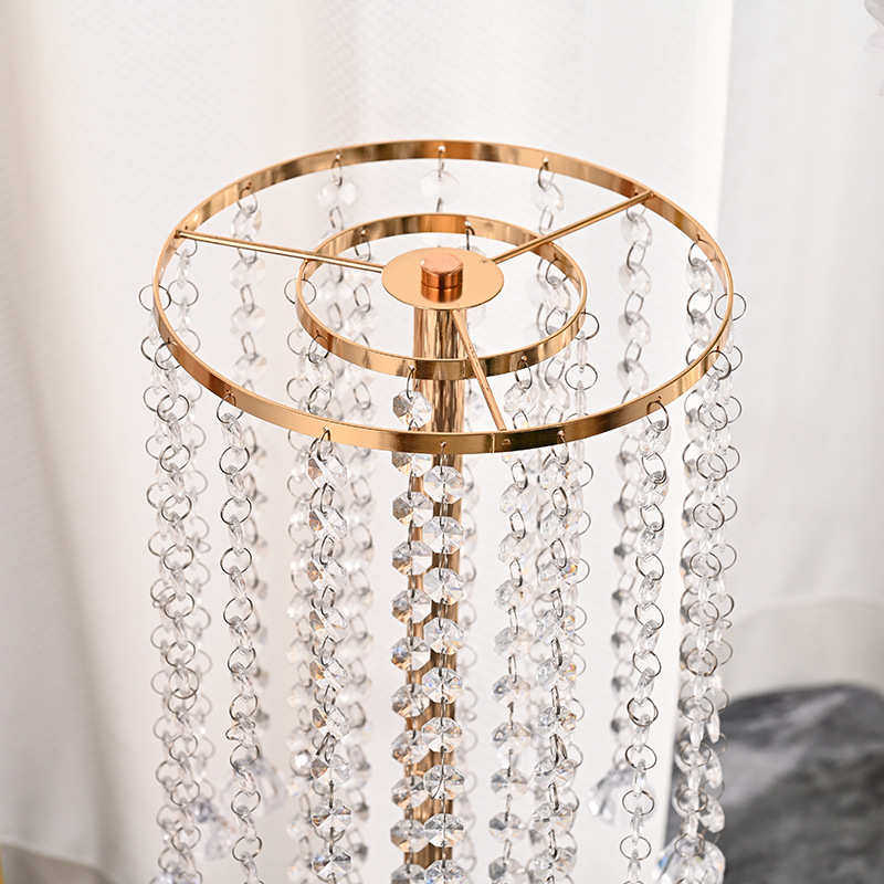 欧式创意金属花架婚庆水晶珠帘婚庆路引婚礼铁艺金属花架装饰摆件,淘宝优惠券,粉丝福利购,淘宝优惠卷