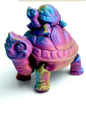 3D打印乌龟玩具立体仿真小动物模型关节可动桌面摆件装饰品工艺品