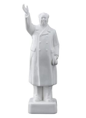 毛爷爷挥舞陶瓷雕像收藏饰品办公室客厅书房领导挥舞站雕像伟人饰