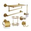 Sashuang Bathroom Copper Towel Rack Towel Rack European Antique Twist Towel Rack Antique Towel Ring Toilet Brush