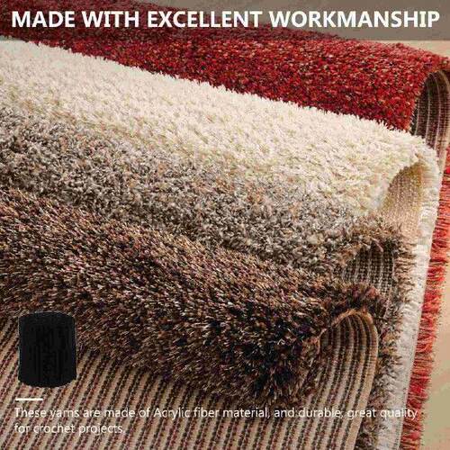 10 Rolls Carpet Embroidery Yarn Tshirt Chunky Wool Balls - 图3