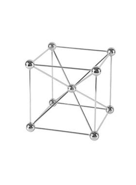 几何珠点简约现代创意框架摆件金银色点线球装饰品样板间客厅书房