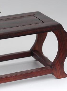 红木酸HYA枝高低多宝架博古架桌紫砂壶底座茶底具架红办公盆景摆