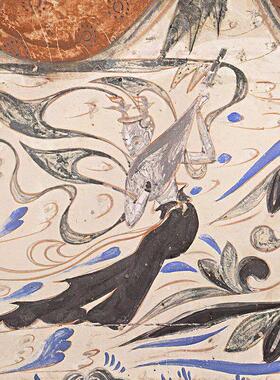 敦煌壁画莫高窟伎乐飞天十二身飞天仕女图高清微喷复制装饰画装裱