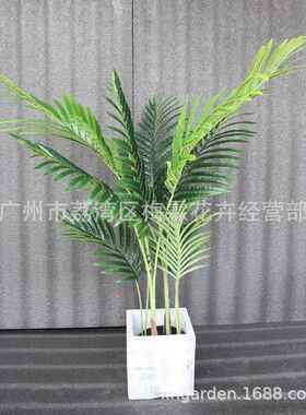 仿真凤尾葵盆栽摆件装饰客厅家居落地盆景植物盆栽落地装饰绿植