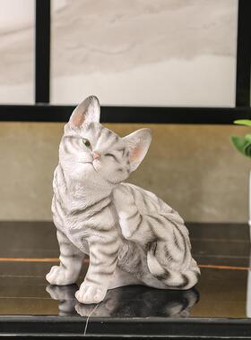 可爱的猫创意装饰品家居配件客厅卧室孩子的房间桌面装饰品女孩的
