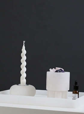 简约现代云石托盘时钟摆件样板间卧室客厅家居书房桌面装饰摆设