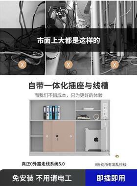办挡公双桌EQM简约现代屏风隔断板卡职员工四人位财座务办公桌椅