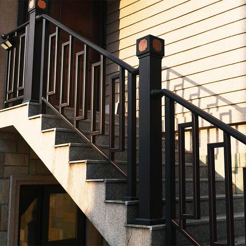 铝金楼梯扶手庭合院围栏新中式别墅小区护园001LT花院墙中式栅栏 - 图1