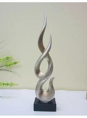 北欧现代简约创意家居电视柜酒柜办公室装饰火焰工艺礼品摆饰隔断