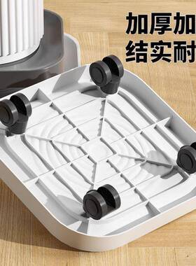 正方形钢化托盘移动花盆托盘塑料加厚万向轮滑轮底座花盘垫底底托
