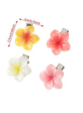 5Pcs/Set Sweet Plumeria Hairpin Hair Clips For Kids Girls Fl