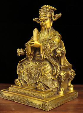 广济龙王铜像精工全铜五台山广济龙神财神家佛堂供奉