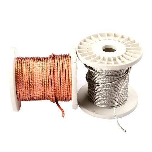 TJR圆裸铜绞线 线国标纯紫铜接地裸铜线 线4/6/10/25平方铜镀锡软 - 图3