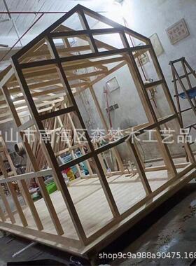实木屋售货摆移亭户外小木屋尺寸可定木工艺具体以规格报价
