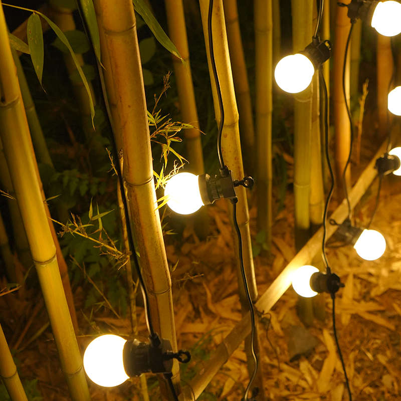 太阳能LED圆球灯串帐篷露营庭院花园装饰灯氛围温馨跑马球泡灯串 - 图1