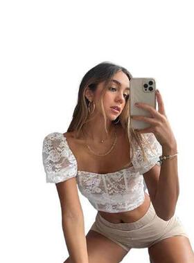blouses dirndl white womens elegant neck square women for