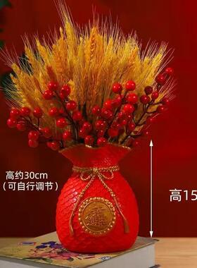 工艺品金色红色福袋袋子装饰摆件