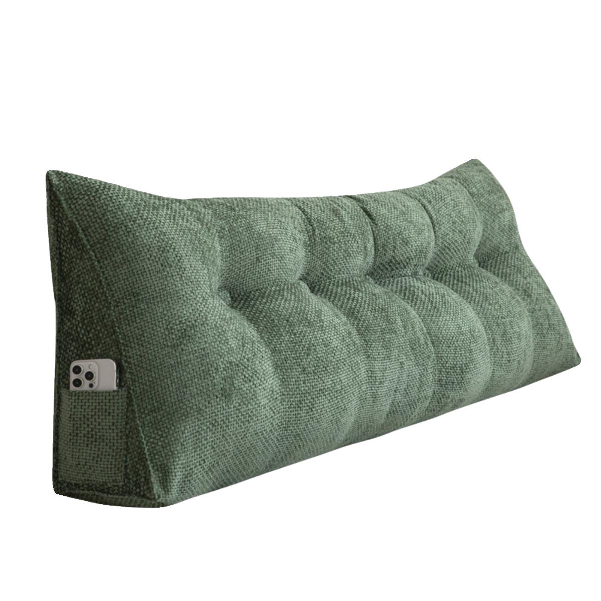 New style simple solid color bedside cushion large backrest soft bag anti-collision tatami bay window cushion removable and washable