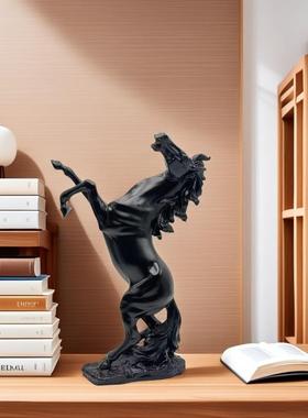 轻奢树脂摆件寓成意马到功室居客厅办公酒柜摆D2533家设电视柜书