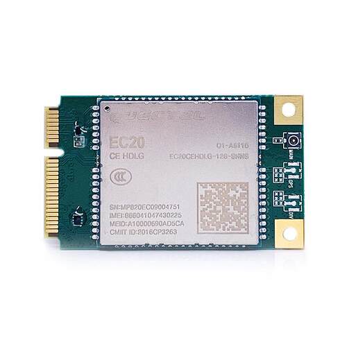 移远Quectel 4G蜂窝全网通无线通信模块EC20CEHDLG-MINIPCIE - 图0