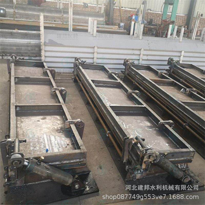 Hydraulic flushing door flap door adjustment tank pipeline dredging intelligent flushing device hydraulic impoundment equipment flushing door
