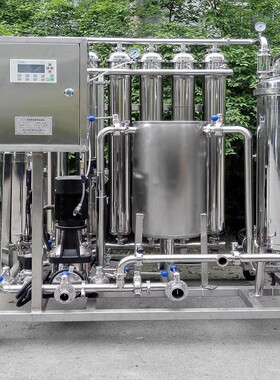 双联液体过滤器饮料果汁过滤设备304不锈钢食品卫生级双筒过滤器