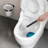 No punching space aluminum toilet brush set toilet brush holder bathroom toilet brush holder toilet brush with toilet brush cup