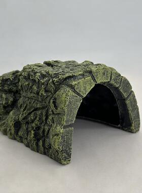 爬虫用品/活体乌龟坡晒宠物爬台台乌龟爬假仿岩山/龟晒水背台大小