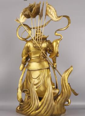 杨铜记 铜关公 托宝关公 铜武财神 铜关公 五旗 九龙关公