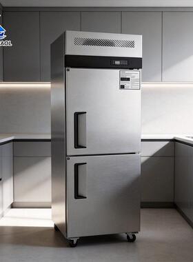 饮商用立式双门冰箱CE认证冷柜不锈钢商用冰柜后厨食材储存