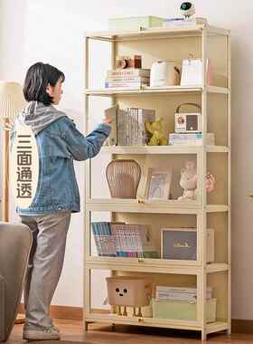 书物架书柜置物架带柜门储层柜一体格子柜展示柜落地多客厅物SUJ