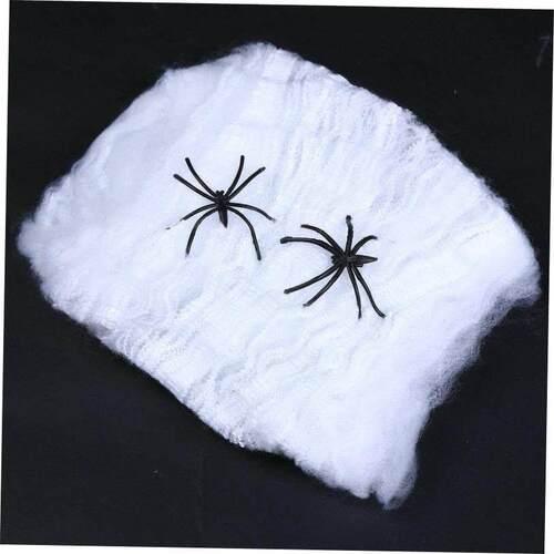 Halloween scene ambiance decorate spider cotton web silk万圣 - 图2