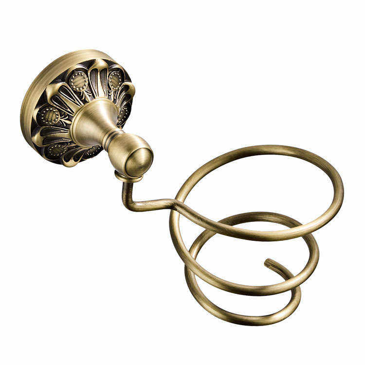 新款压花款欧式圆底盘铜材质仿古工艺古铜色五金挂件批发吹风机架,淘宝优惠券,粉丝福利购,淘宝优惠卷