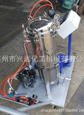 供应袋式过滤机移动过滤机油漆袋式过滤机染料袋式过滤机