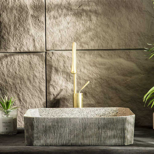 雕刻复古阳台洗脸盆台上盆洗手盆卫生间家用户外艺术陶瓷洗手台盆 - 图1