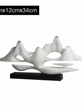 新中式创意假山摆件家居禅意客厅电视柜玄关招财摆设办公室装饰品