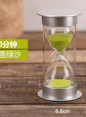 正品沙漏计时器儿童防0创摔间流沙瓶30/6分时钟半小时礼物个性意