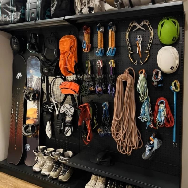 Hole board shelf storage rack multi-layer camping equipment storage outdoor supplies Internet celebrity blogger's same style home rack