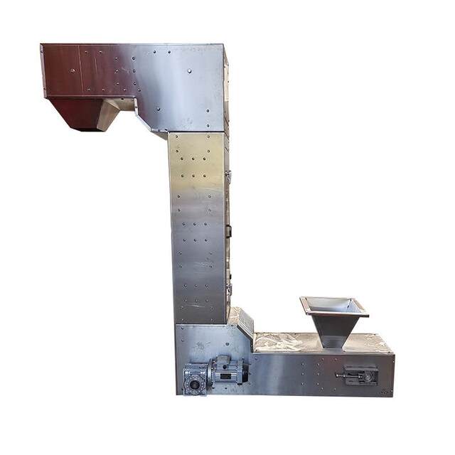 304 stainless steel bucket elevator rice grain automatic feeder cargo conveyor z-shaped bucket elevator