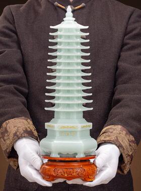 十三层13层文昌塔工艺礼品摆饰彷玉石学生孩子办公装饰摆饰领导客