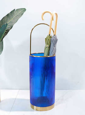 北欧轻奢创意雨伞架 酒店银行售楼公司大堂门口放置伞收纳桶摆件