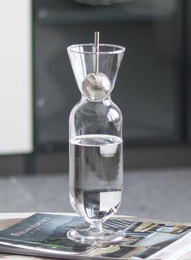 现代艺术酒壶抽象创意玻璃装饰酒瓶酒具摆件样板房酒店售楼处饰品